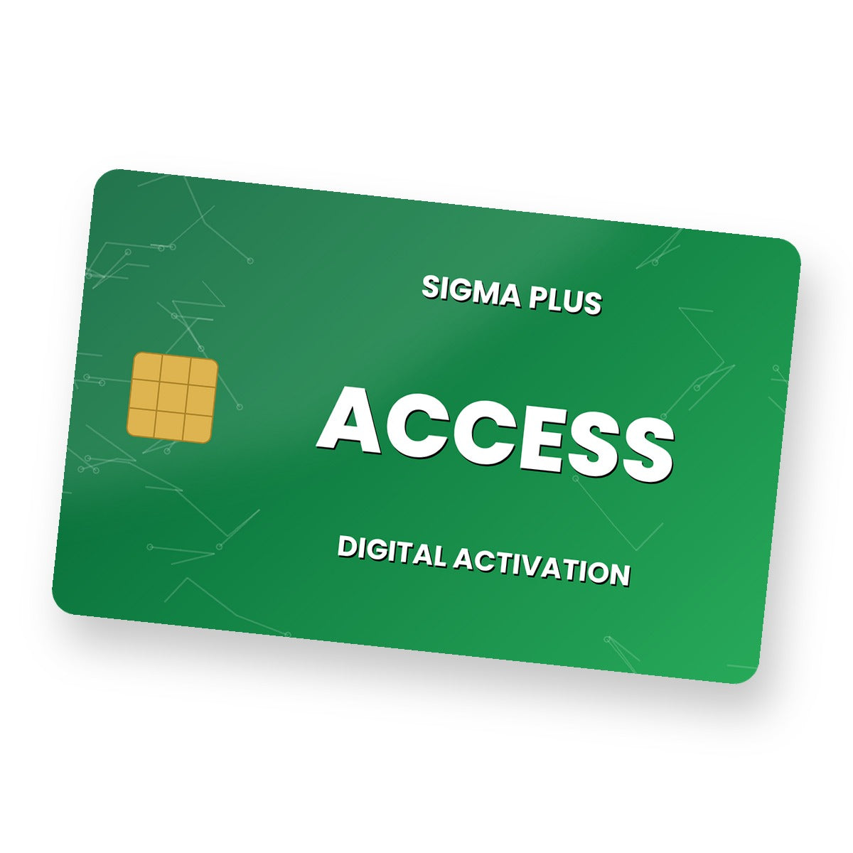 Sigma Plus Access digital activation card