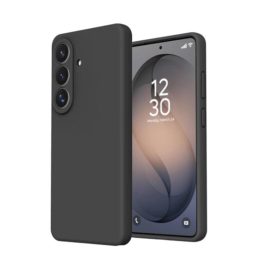 Case For Samsung S25 Silicone Phone Cover Skin Matte Black Case Cover FoneFunShop