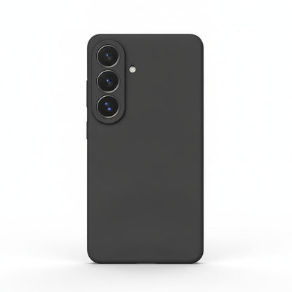 Silicone Case for Samsung Galaxy S25 SM-S931B Matte Black Slim Phone Cover Case Cover FoneFunShop