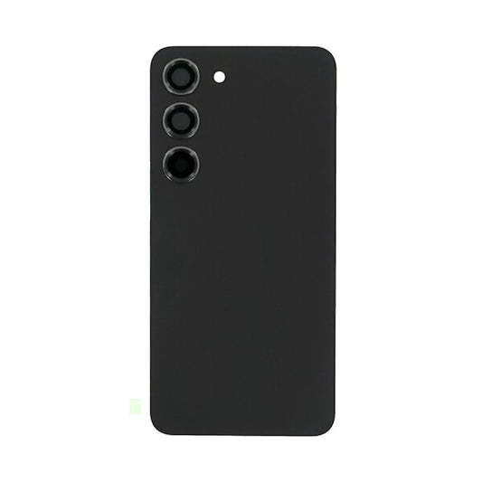 Glass Back For Samsung Galaxy S23 Battery Cover in Phantom Black Back Glass FoneFunShop