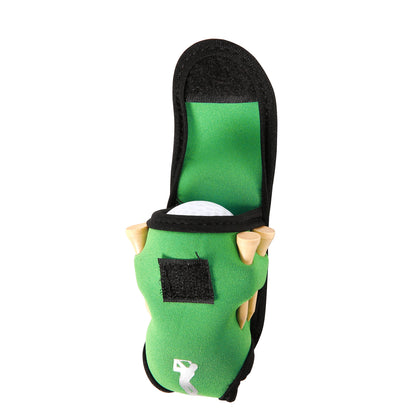 Golf Ball Carry Bag with Clasp Holds 2 Balls & Tees Trouser Attachment Green Golf Accessorise FoneFunShop