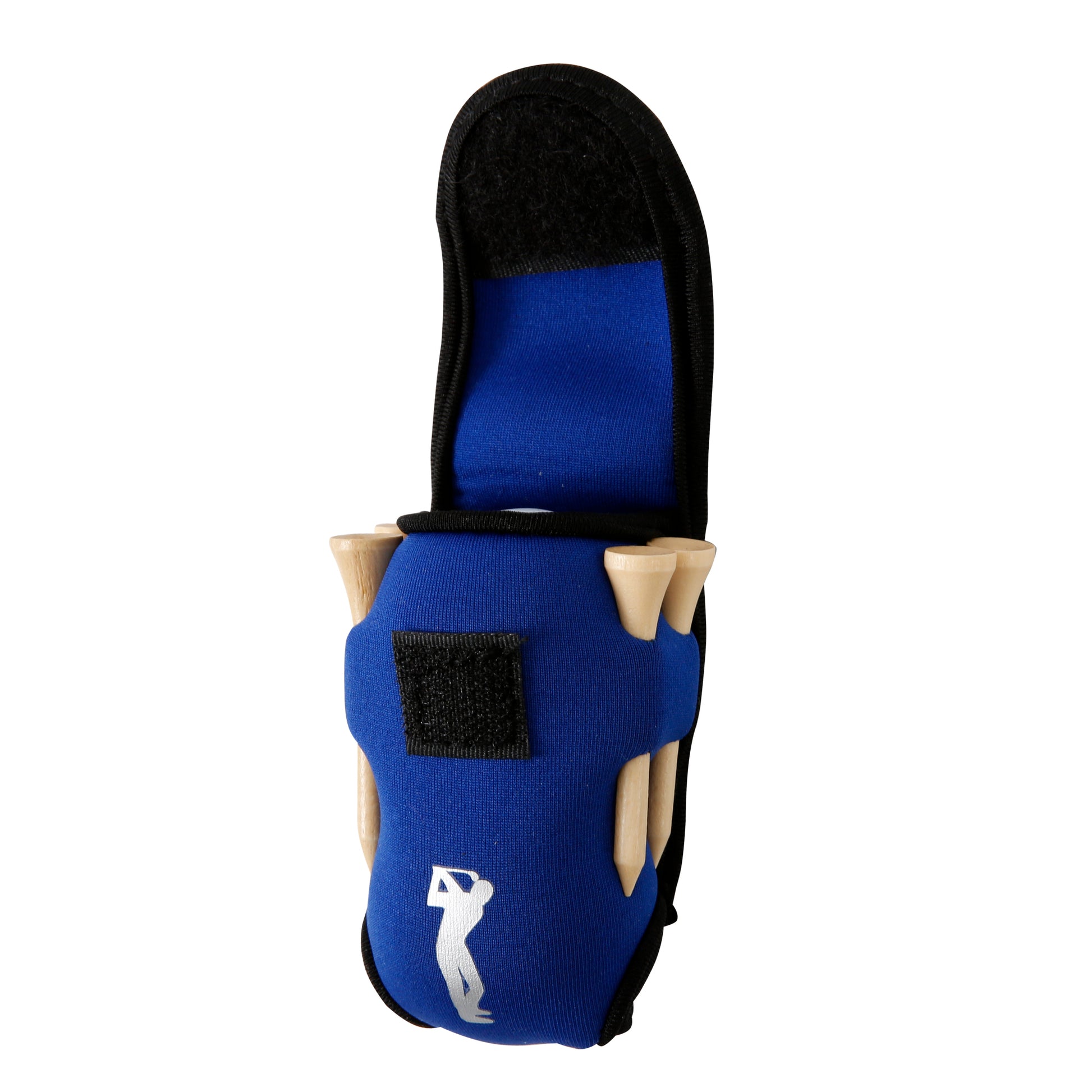 Golf Ball Carry Bag with Clasp Holds 2 Balls & Tees Trouser Attachment Blue Golf Accessorise FoneFunShop