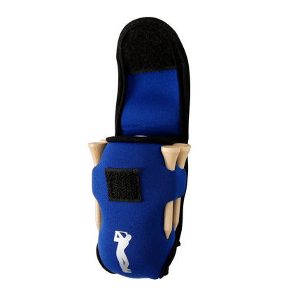 Golf Ball Carry Bag with Clasp Holds 2 Balls & Tees Trouser Attachment Blue Golf Accessorise FoneFunShop