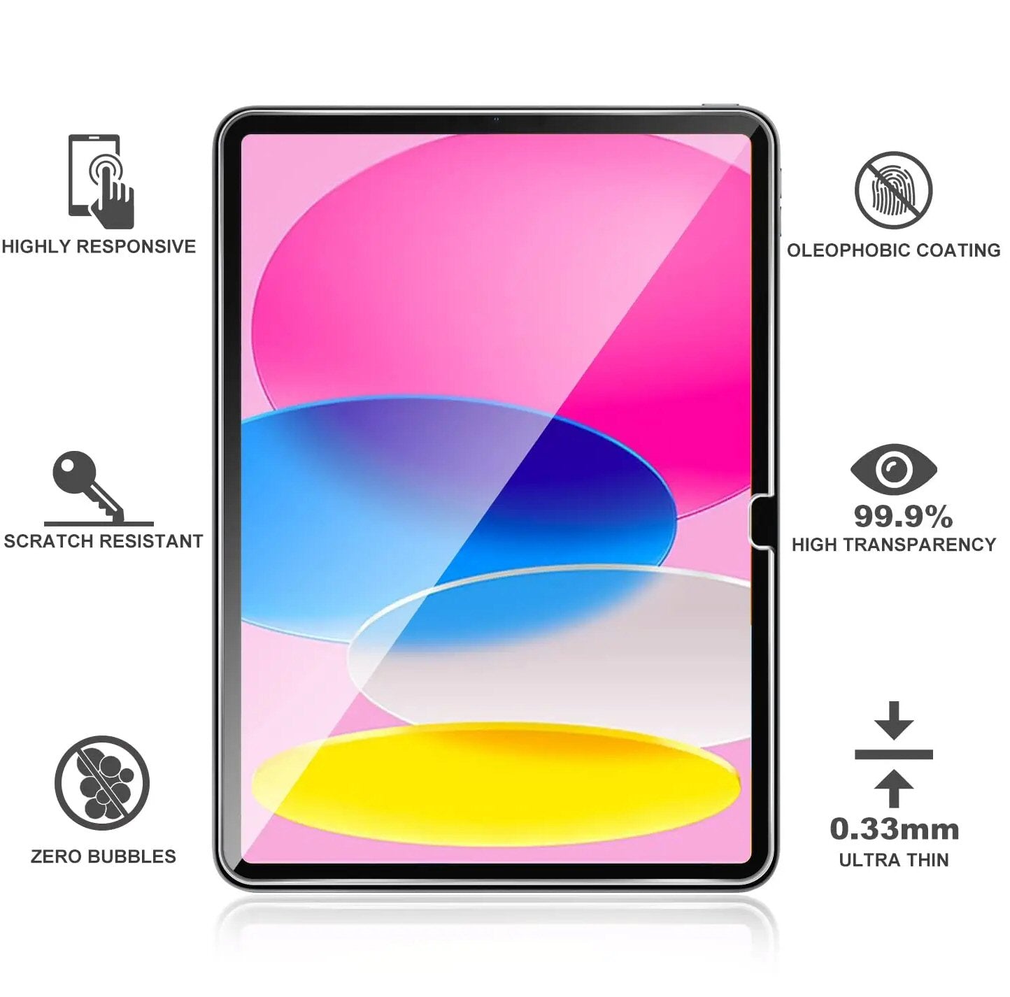 Screen Protector For iPad Pro 11 2024 M4 / 2025 M5 Tempered Glass Screen Protector FoneFunShop