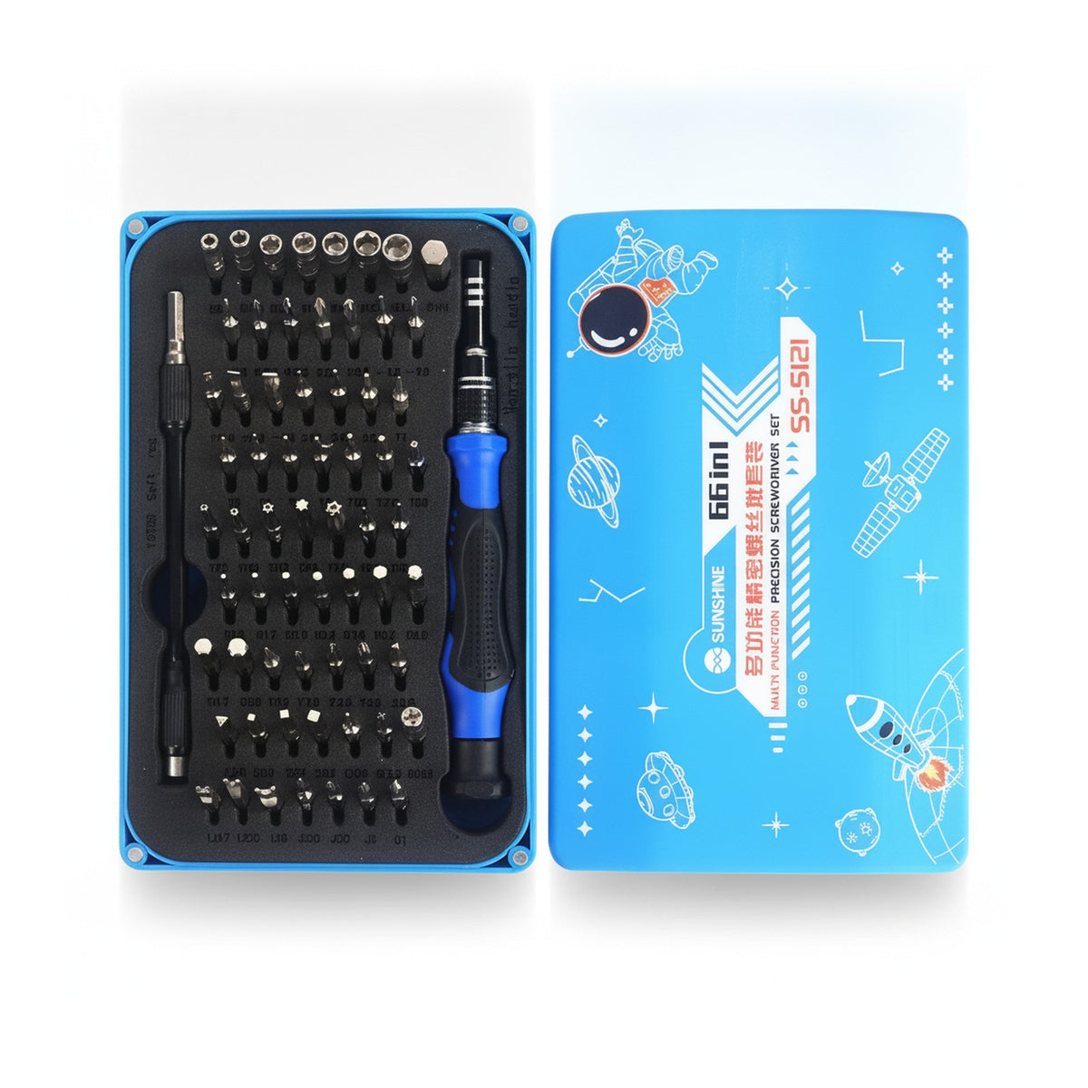 66 in 1 Precision Screwdriver Set Multifunctional Black