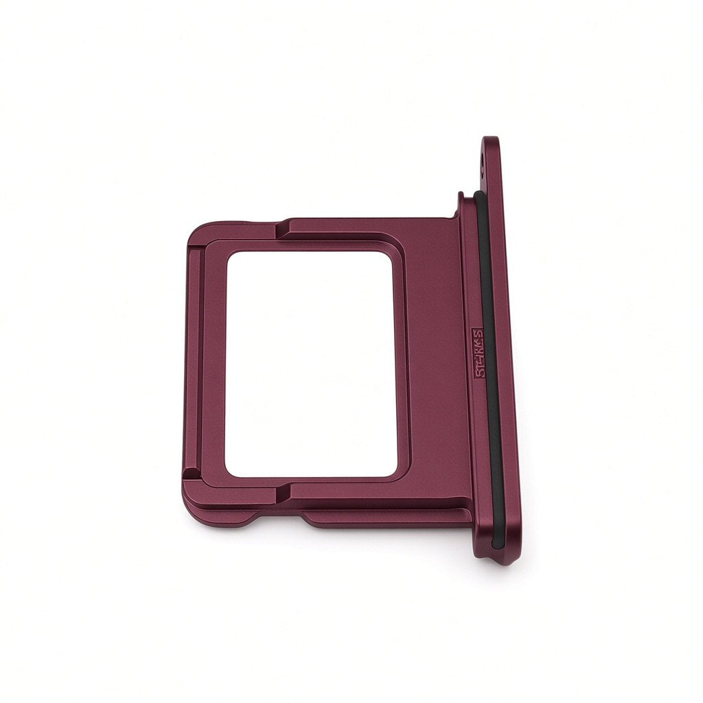 Sim Tray For iPhone 18 Pro and 18 Pro Max Single Card Holder Burgundy Red Sim Tray FoneFunShop