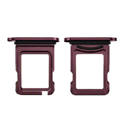 Dual Sim Tray For iPhone 18 Pro and 18 Pro Max Burgundy Red