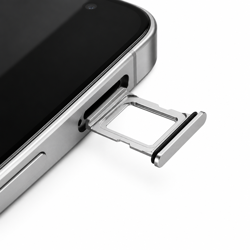 Sim Tray For iPhone 18 Pro and 18 Pro Max Single Card Holder Silver