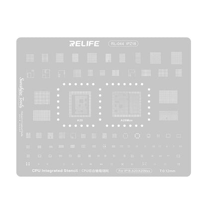 Reballing Stencil For IP18 Series Relife RL-044 For A20 and A20 Max Chipsets Stencil FoneFunShop