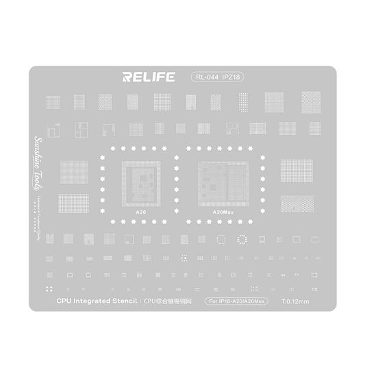 Reballing Stencil For IP18 Series Relife RL-044 For A20 and A20 Max Chipsets Stencil FoneFunShop