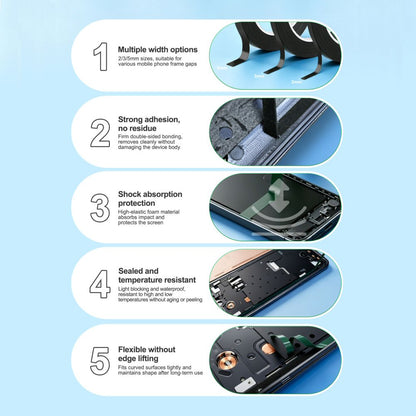 Relife HX1 Sealing & Cushioning Double-Sided Tape 5mm x 10m for Phone Repair Tape FoneFunShop