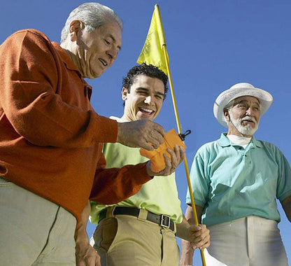 Golf Tee and Ball Holder with Carabiner Hook Holder Clasp in Yellow Golf Accessorise FoneFunShop