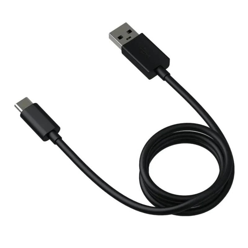 USB-A to USB-C Cable 2.4A Fast Charge 1M Black Cable FoneFunShop