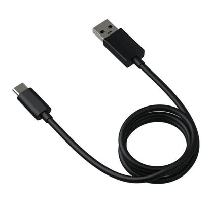 USB-A to USB-C Cable 2.4A Fast Charge 1M Black Cable FoneFunShop