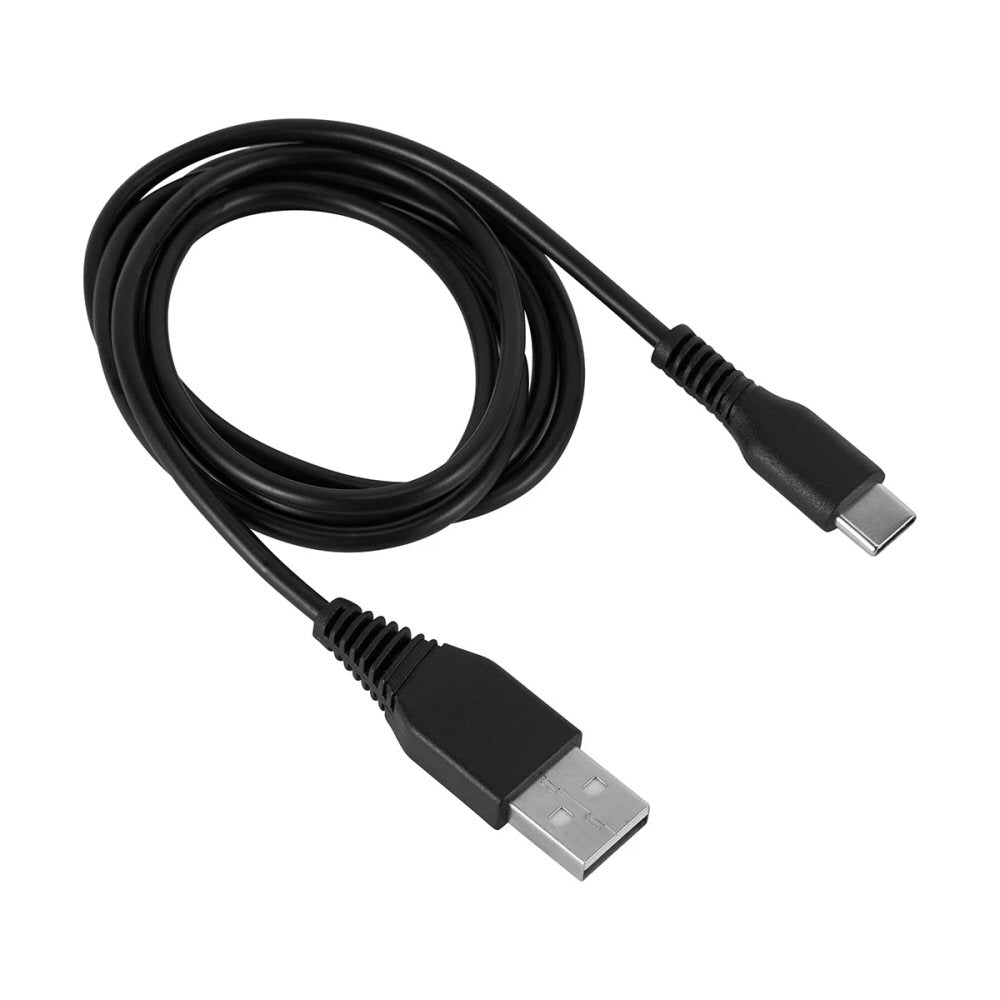 USB-A to USB-C Cable 2.4A Fast Charge 1M Black Cable FoneFunShop