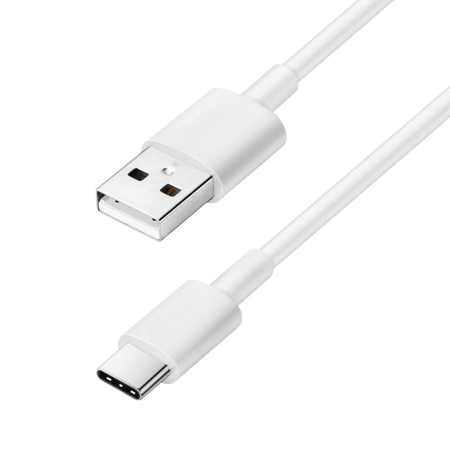 USB-A to USB-C Cable 2.4A Fast Charge 1M White Cable FoneFunShop