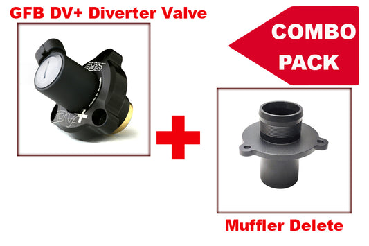 Value Pack - GFB DV+ T9381 + Turbo Muffler Delete for VAG Car Tornado Tuning