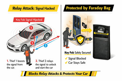 VKPS1 Keyless Car Key Faraday Bag - Anti-Theft Signal Blocker Pouch - product detail