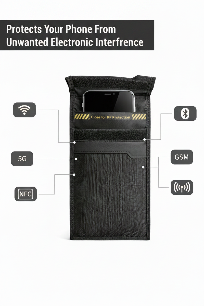 VKPS1 Phone Shield Faraday Bag - Signal Blocking Pouch for Smartphones - product detail