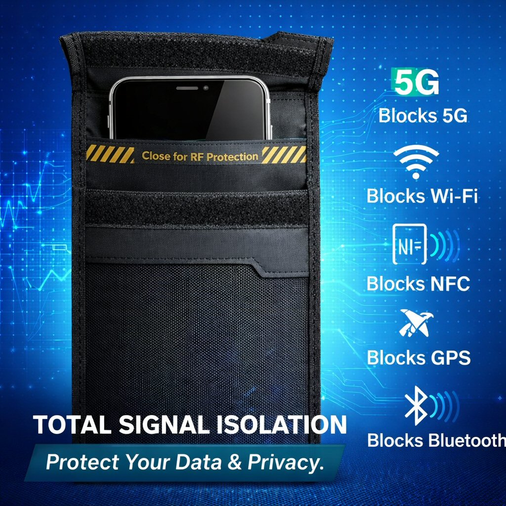 VKPS1 Phone Shield Faraday Bag - Signal Blocking Pouch for Smartphones - product detail