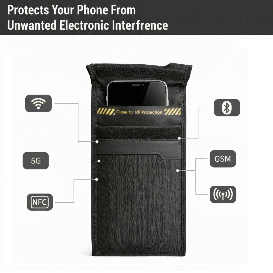 Faraday Bag Signal Blocker VKPS1 - Phone Shield Security Pouch for Smartphones and Keyless Car Key Fobs Faraday FoneFunShop