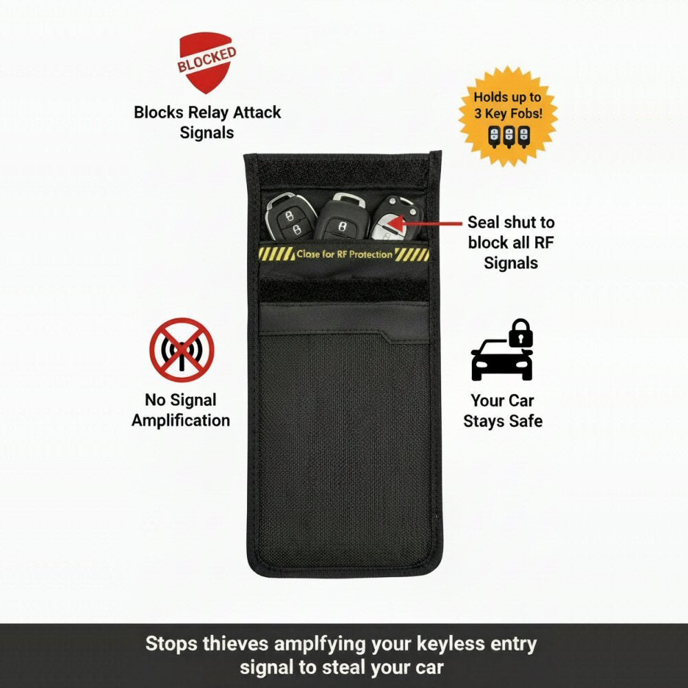 Faraday Bag Signal Blocker VKPS1 - Phone Shield Security Pouch for Smartphones and Keyless Car Key Fobs Faraday FoneFunShop