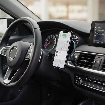 Budi W059A 25W Super Fast Wireless Car Charger - Magnetic Vent Mount Car Charger FoneFunShop