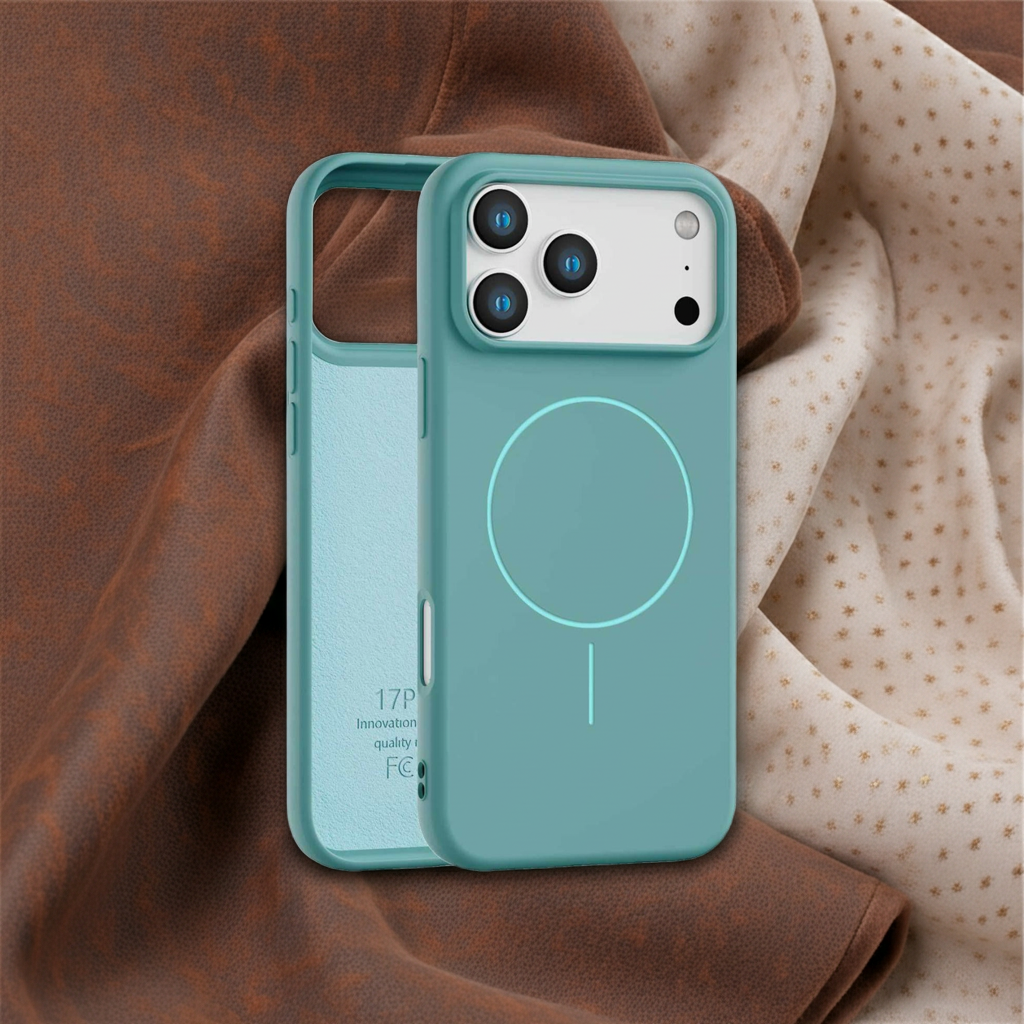 Magnetic Case for iPhone 17 Pro Max - Compatible with MagSafe - Shockproof Green Case Cover FoneFunShop