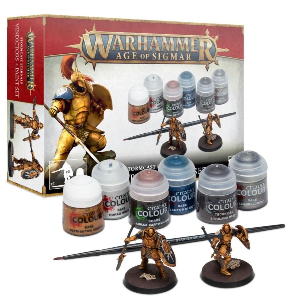 Warhammer Age of Sigmar: Stormcast Eternals - Vindictors & Paint Set (60-10) Citadel Paints FoneFunShop