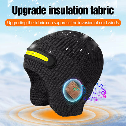 Warm Beanie Hat with Bluetooth Music Earphone LED Lights Hat FoneFunShop