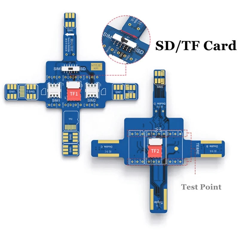 Wylie Smart Phone Signal Test Board for iOS and Android SD Dual Sim Tester Kit Sim FoneFunShop