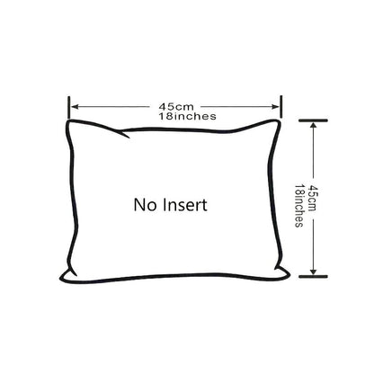 Christmas Embroidered Tree Cushion Cover - 45x45cm Canvas Holiday Decor Christmas FoneFunShop