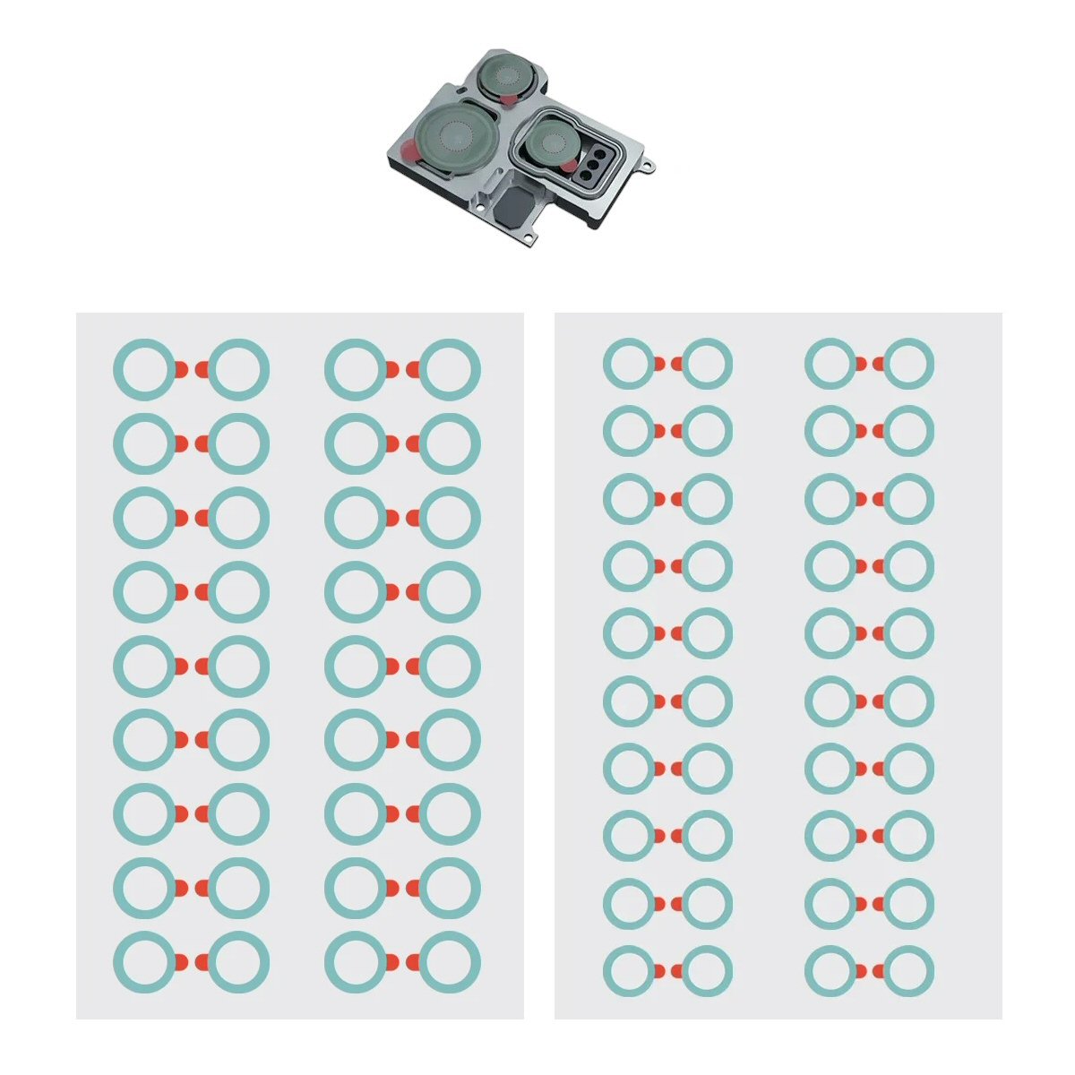 Phone Camera Lens Protection Stickers 328pcs in 6 sizes Anti-Scratch Dust-Proof YCS Adhesive FoneFunShop