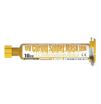 Mechanic 10ML GY UVH900 Yellow UV Curable Solder Mask Paint For PCB Jumper Wire Solder FoneFunShop