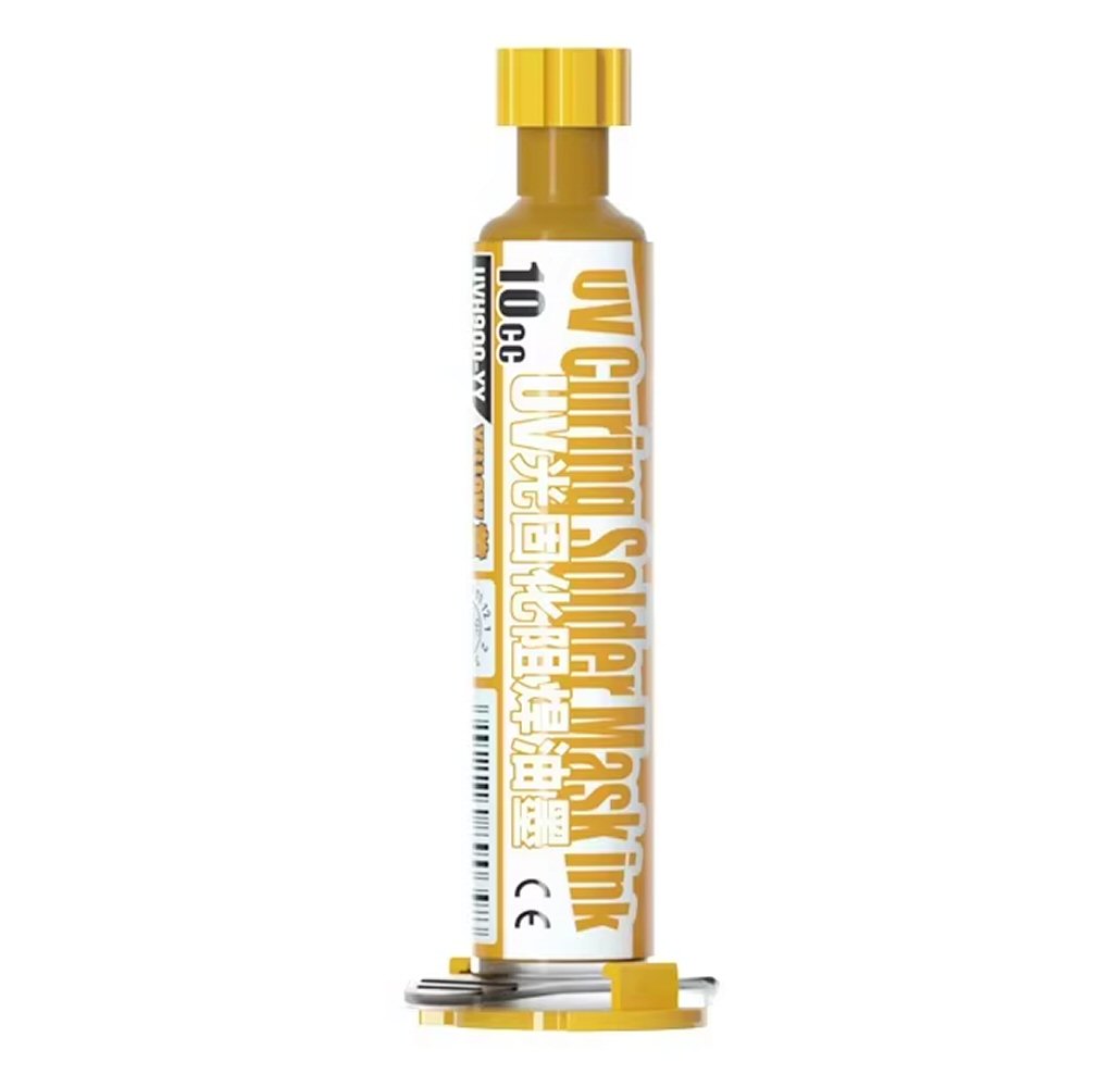 Mechanic 10ML GY UVH900 Yellow UV Curable Solder Mask Paint For PCB Jumper Wire Solder FoneFunShop