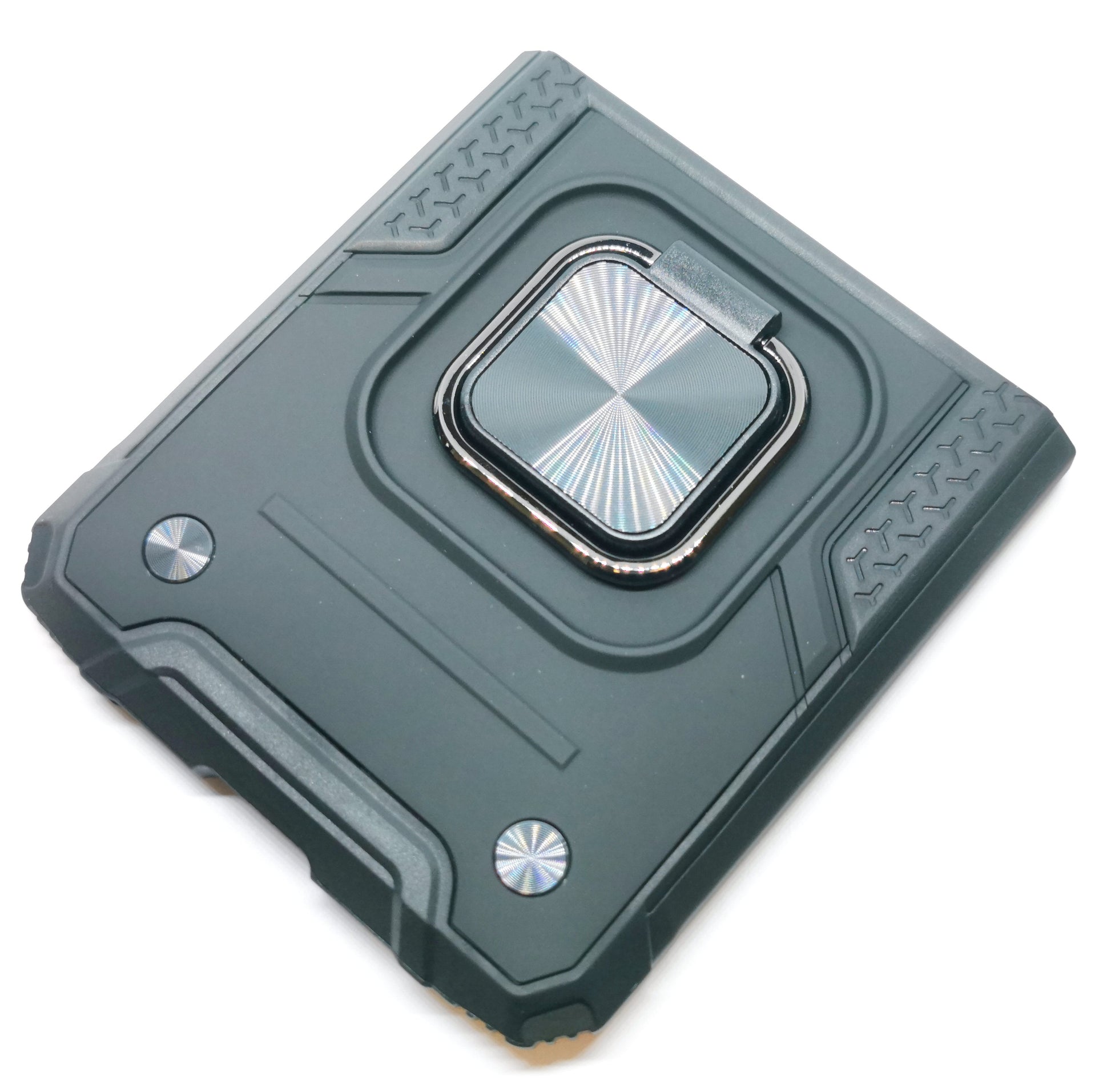 Case For Samsung Z Flip 4 Luxury PU Leather Flip Wallet Black Case Cover FoneFunShop