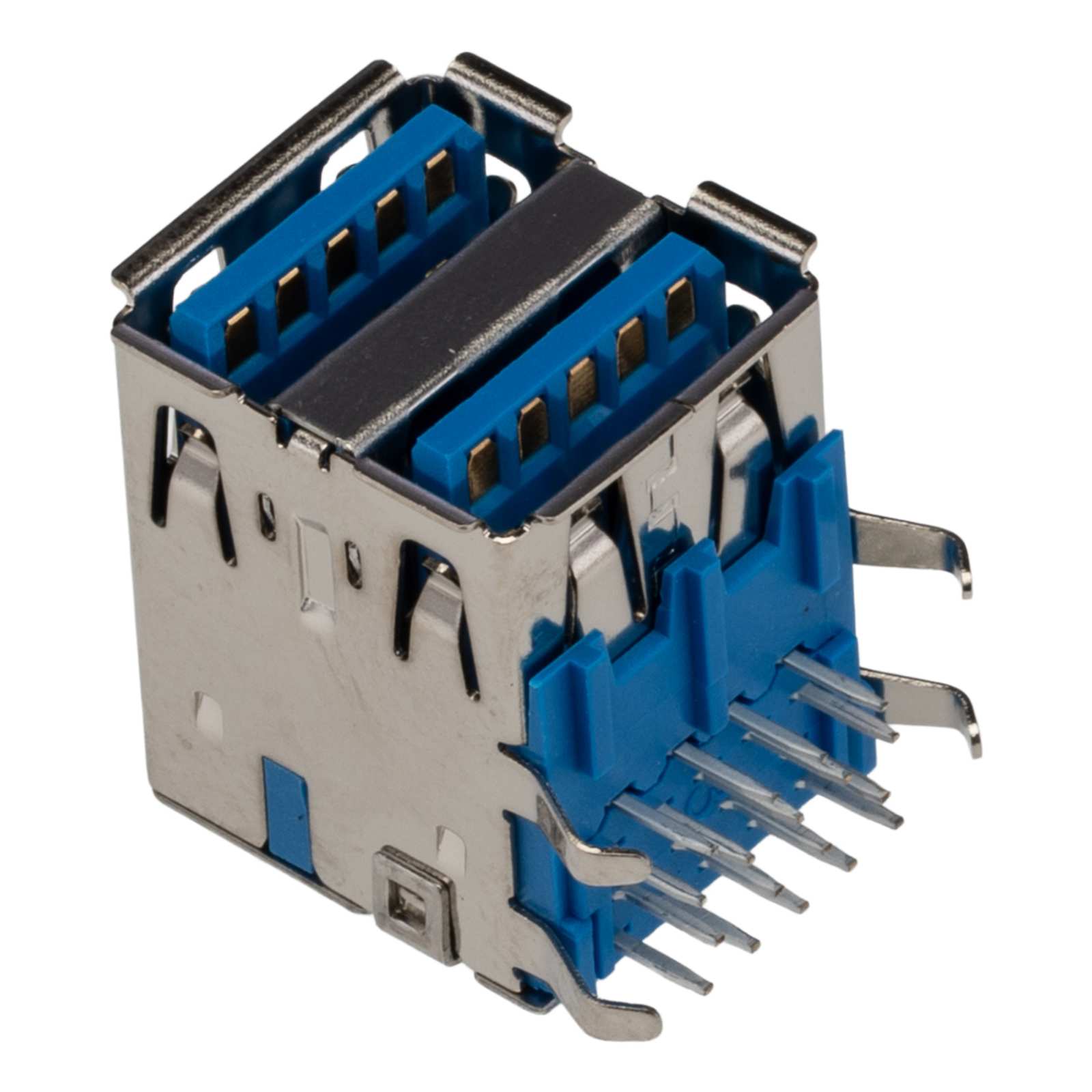 Molex Right Angle, Through Hole Female - 2 Port Type USB Type A USB Connector USB 3.0 (48406-0003) Electronic Components FoneFunShop
