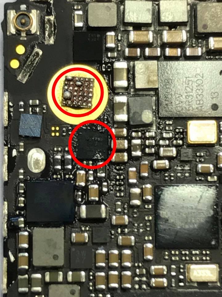 iPhone SE Reparatur U2 IC Chip 