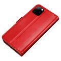 Flip Case For iPhone 11 Pro Max Luxury PU Leather Magnetic Card Holder Red