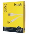 Budi 3m USB Charging Cable For iPhone White