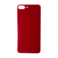 Glass Back For iPhone 8 Plus Plain in Red
