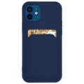 Case For iPhone 13 Pro With Silicone Card Holder Navy
