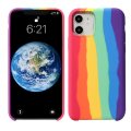 For iPhone 13 Pro Max Gay Pride Rainbow Multicoloured Silicone Cover Case