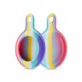 Holder Case For AirTag Silicone Protector in Rainbow Brighton Rock