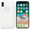 Case For iPhone X Smooth Liquid Silicone White