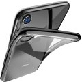 Case For iPhone X Xs Clear Silicone With Black Edge