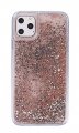 Case For iPhone 11 Pro Rose Gold Animated Glitter Star Whisper