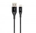 Budi Cable For iPhone 1m Data Charging Black