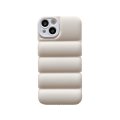 Case For iPhone 13 Pro Max Cream Puffer Down Jacket