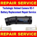 Techalogic FHD 1080p Dual Recording Helmet Camera DC 1 Battery Replacement Repair Service